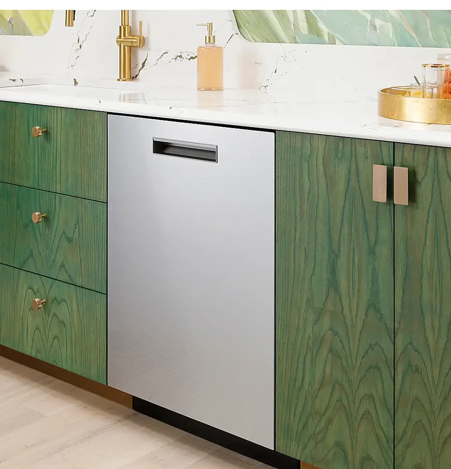Alt View 22. Café - Top Control Smart Built-In Stainless Steel Tub Dishwasher with Luminous LED Lights and 39 dBA - Platinum Glass.