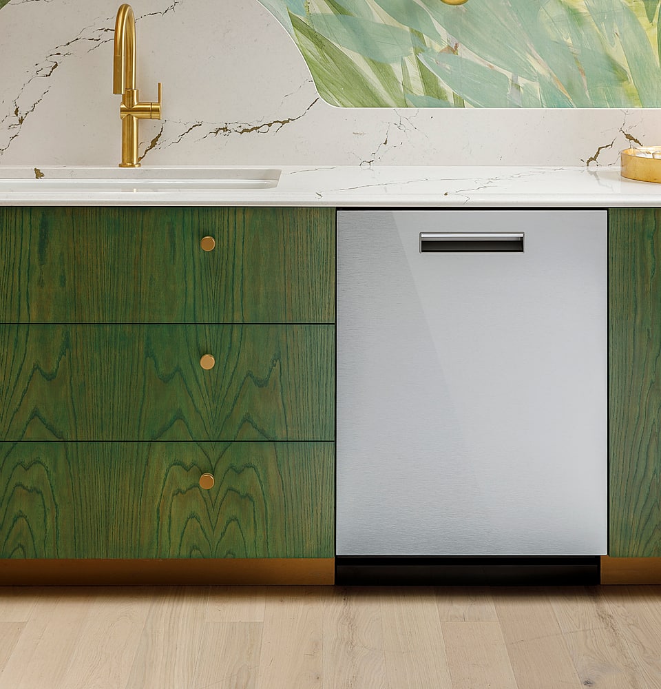 Alt View 23. Café - Top Control Smart Built-In Stainless Steel Tub Dishwasher with Luminous LED Lights and 39 dBA - Platinum Glass.