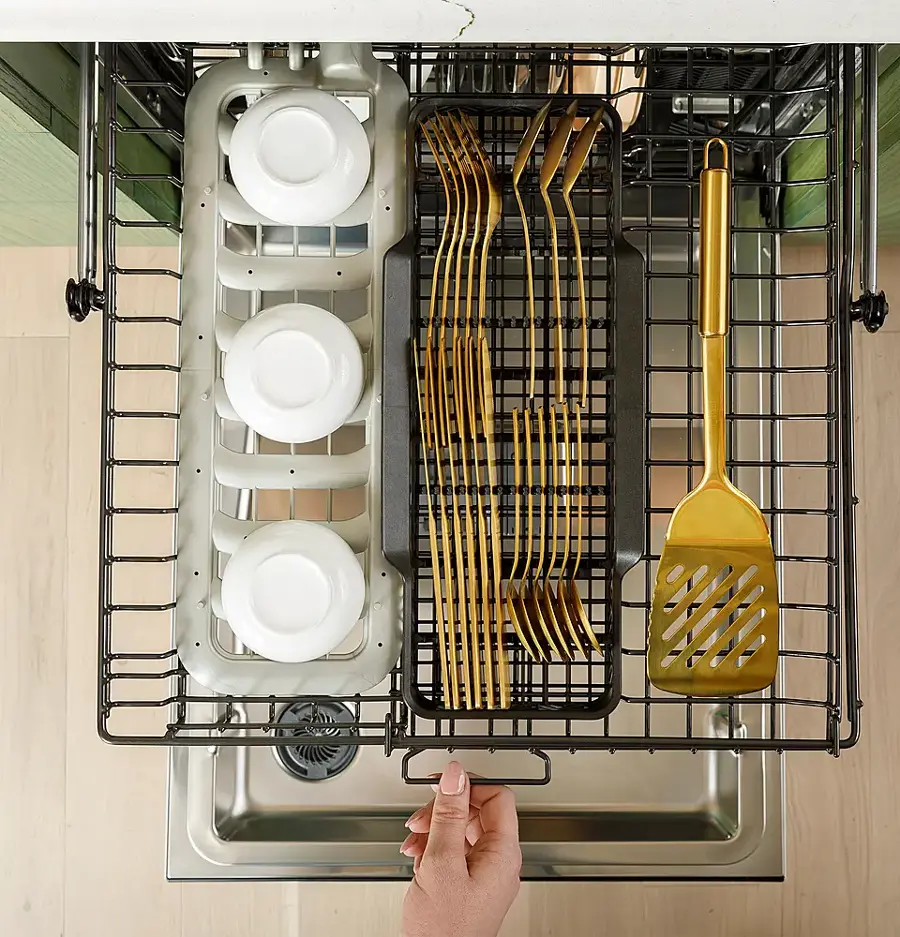 Alt View 28. Café - Top Control Smart Built-In Stainless Steel Tub Dishwasher with Luminous LED Lights and 39 dBA - Platinum Glass.