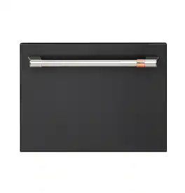 Café - Energy Star Certified Smart Single Drawer Dishwasher with 6 Wash Cycles, Water Leak Sensor, and Knock to Pause Feature - Matte Black