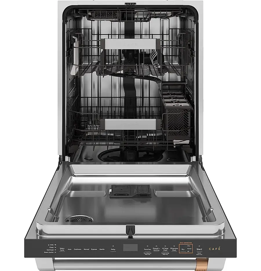 Alt View 12. Café - Top Control Smart Built-In Stainless Steel Tub Dishwasher with 3rd Rack, LED Lighting and 39 dBA - Stainless Steel.