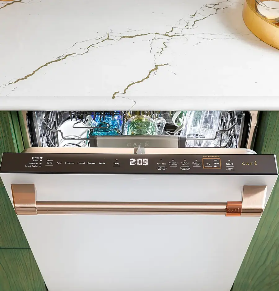 Alt View 16. Café - Top Control Smart Built-In Stainless Steel Tub Dishwasher with 3rd Rack, LED Lighting and 39 dBA - Stainless Steel.