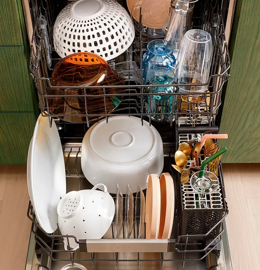 Alt View 19. Café - Top Control Smart Built-In Stainless Steel Tub Dishwasher with 3rd Rack, LED Lighting and 39 dBA - Stainless Steel.