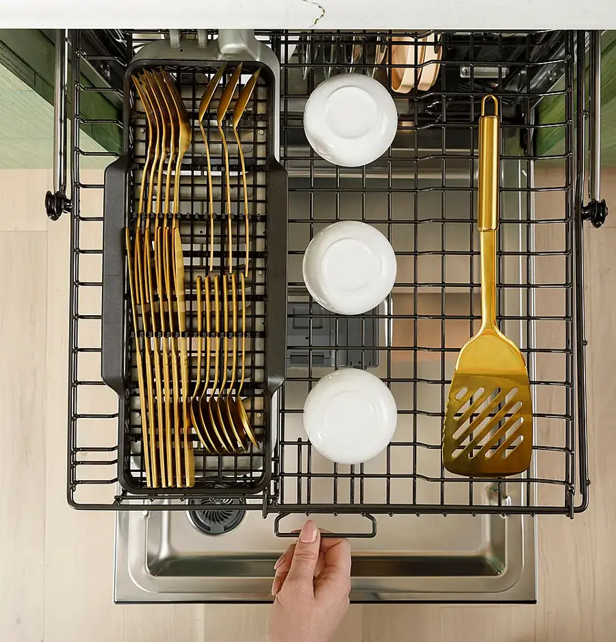 Alt View 24. Café - Top Control Smart Built-In Stainless Steel Tub Dishwasher with 3rd Rack, LED Lighting and 39 dBA - Stainless Steel.