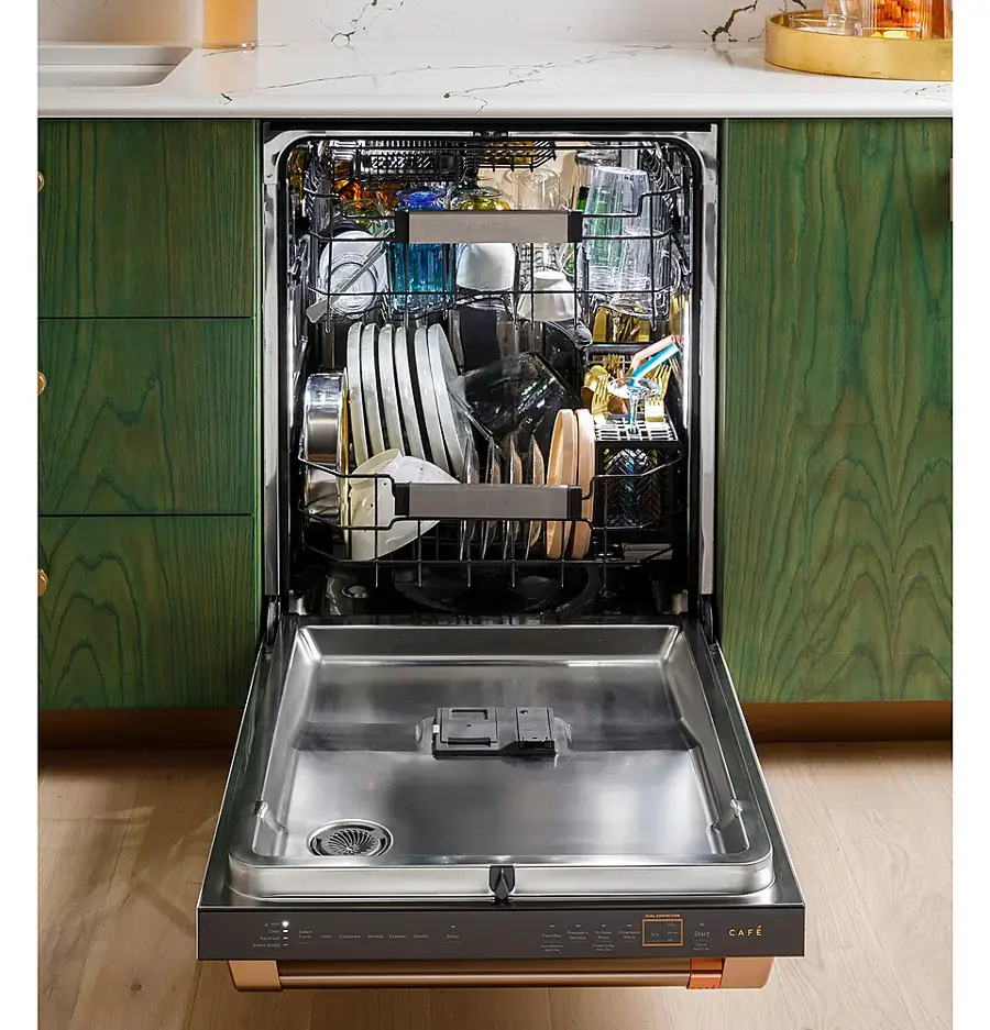 Alt View 27. Café - Top Control Smart Built-In Stainless Steel Tub Dishwasher with 3rd Rack, LED Lighting and 39 dBA - Stainless Steel.