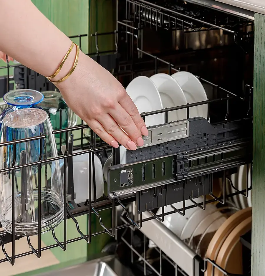 Alt View 30. Café - Top Control Smart Built-In Stainless Steel Tub Dishwasher with 3rd Rack, LED Lighting and 39 dBA - Stainless Steel.