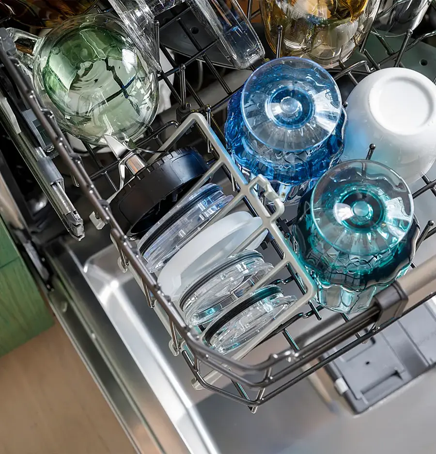 Alt View 33. Café - Top Control Smart Built-In Stainless Steel Tub Dishwasher with 3rd Rack, LED Lighting and 39 dBA - Stainless Steel.