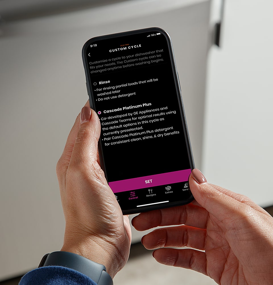 Alt View 14. GE Profile - Top Control Smart Built-In Stainless Steel Tub Dishwasher with 3rd Rack, Dedicated Jet Targeted Wash and 42 dBA - Black Stainless Steel.