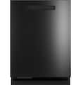 GE Profile - 24" Top Control Smart Built-In Stainless Steel Tub Dishwasher with 3rd Rack, Microban Protection and 42 dBA - Black Stainless Steel