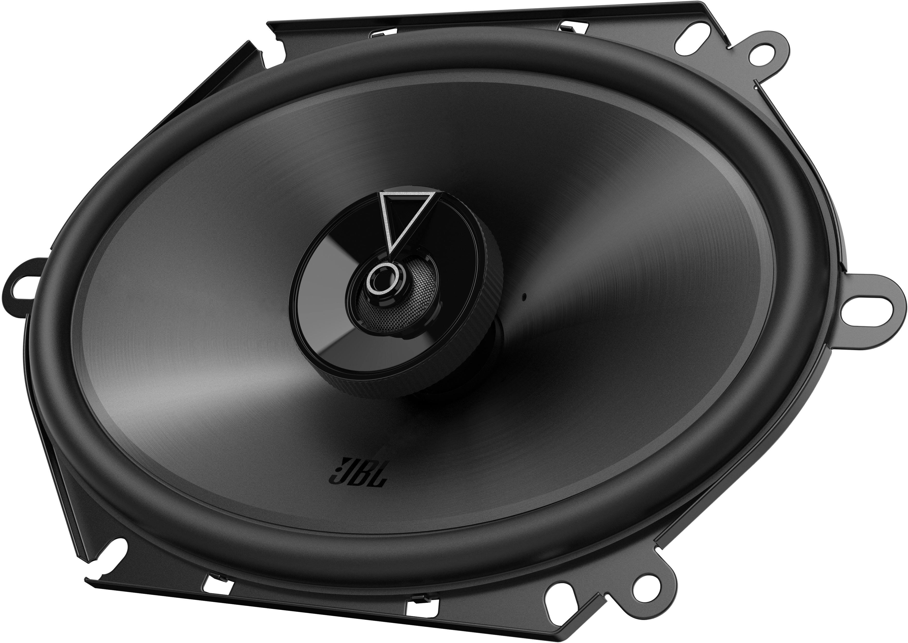 Left. JBL - 6” X 8” Two-way car audio speaker with no grill - Black.