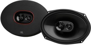 JBL - 6” x 9” Three-way car audio speaker - Black - Front_Zoom