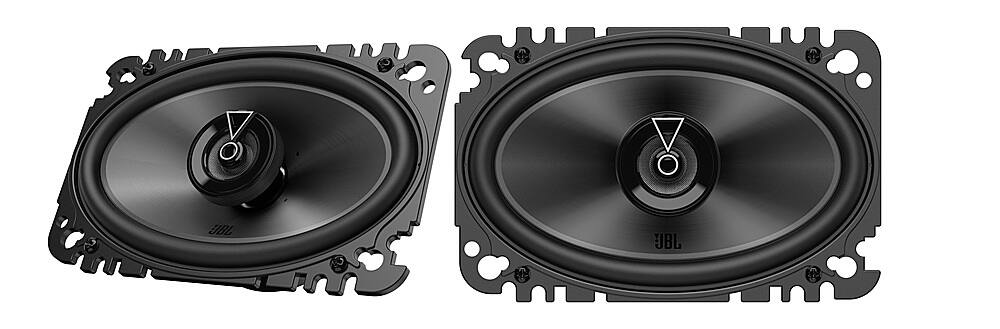 Angle. JBL - 4” X 6” Two-way Car Speakers with Polypropylene Cones with No Grills (Pair) - Black.