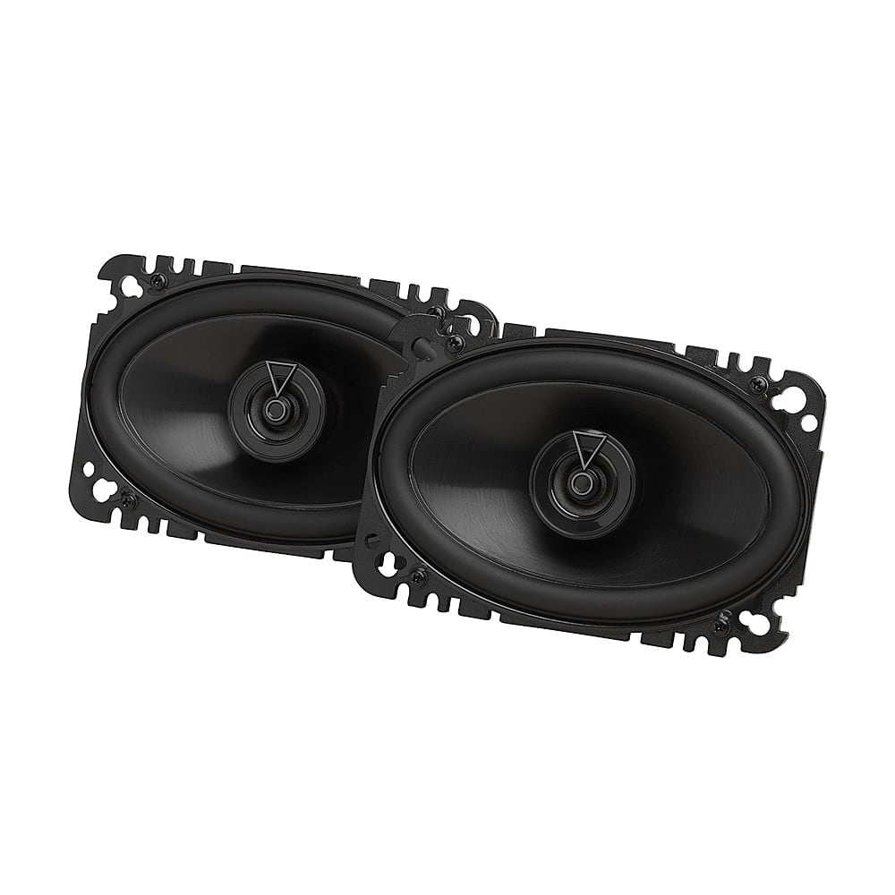 Front. JBL - 4” X 6” Two-way Car Speakers with Polypropylene Cones with No Grills (Pair) - Black.