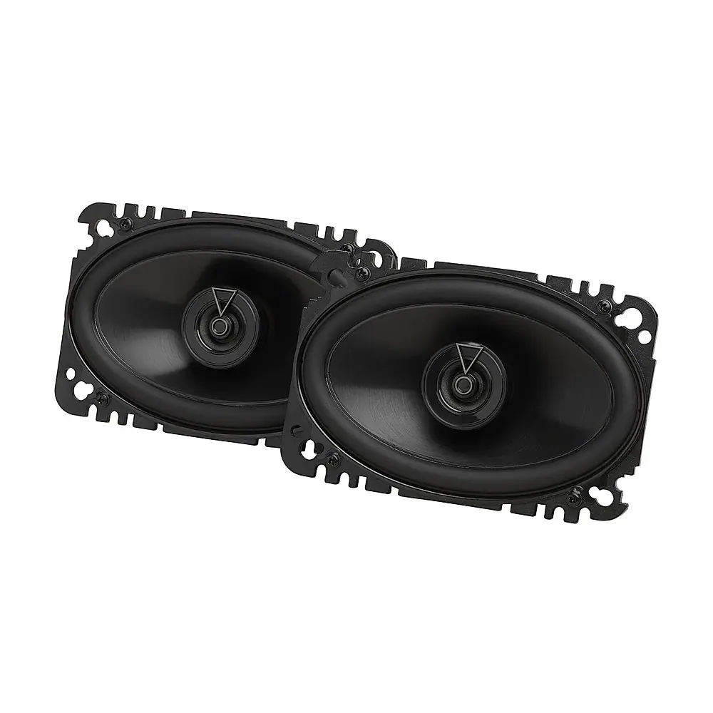 Front. JBL - 4” X 6” Two-way Car Speakers with Polypropylene Cones with No Grills (Pair) - Black.
