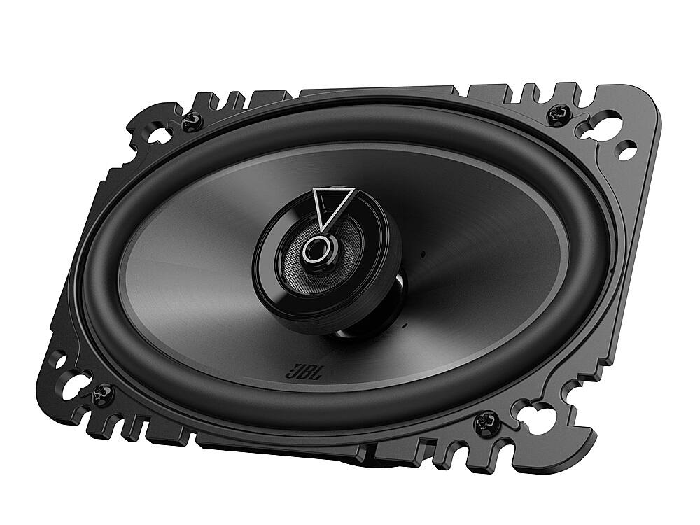 Left. JBL - 4” X 6” Two-way Car Speakers with Polypropylene Cones with No Grills (Pair) - Black.