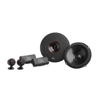 JBL - 6-1/2” Component Car Speakers with Polypropylene Cones with Tweeter Pod (Pair) - Black - Front_Zoom