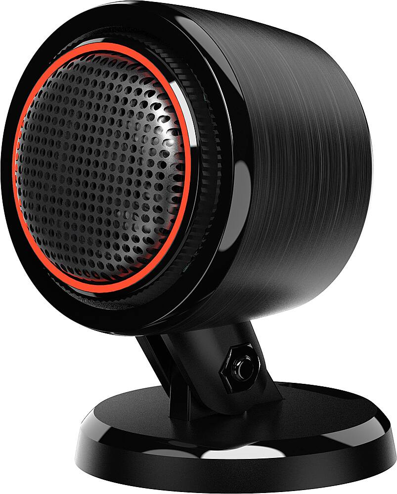 Left. JBL - 6-1/2” Component Car Speakers with Polypropylene Cones with Tweeter Pod (Pair) - Black.