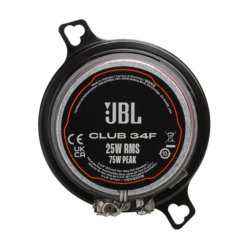 Alt View 14. JBL - 3-1/2” Two-way Car Speakers with Polypropylene Cones with No Grills (Pair) - Black.