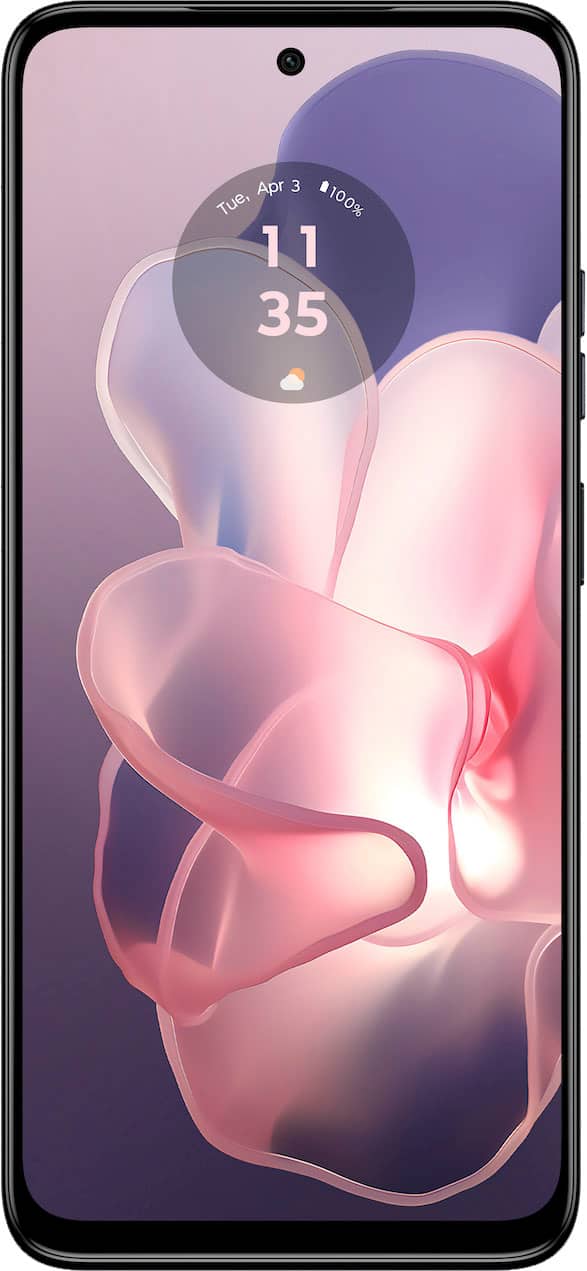 Angle. Motorola - moto g power 2024 5G 128GB (Unlocked) - Midnight Blue.