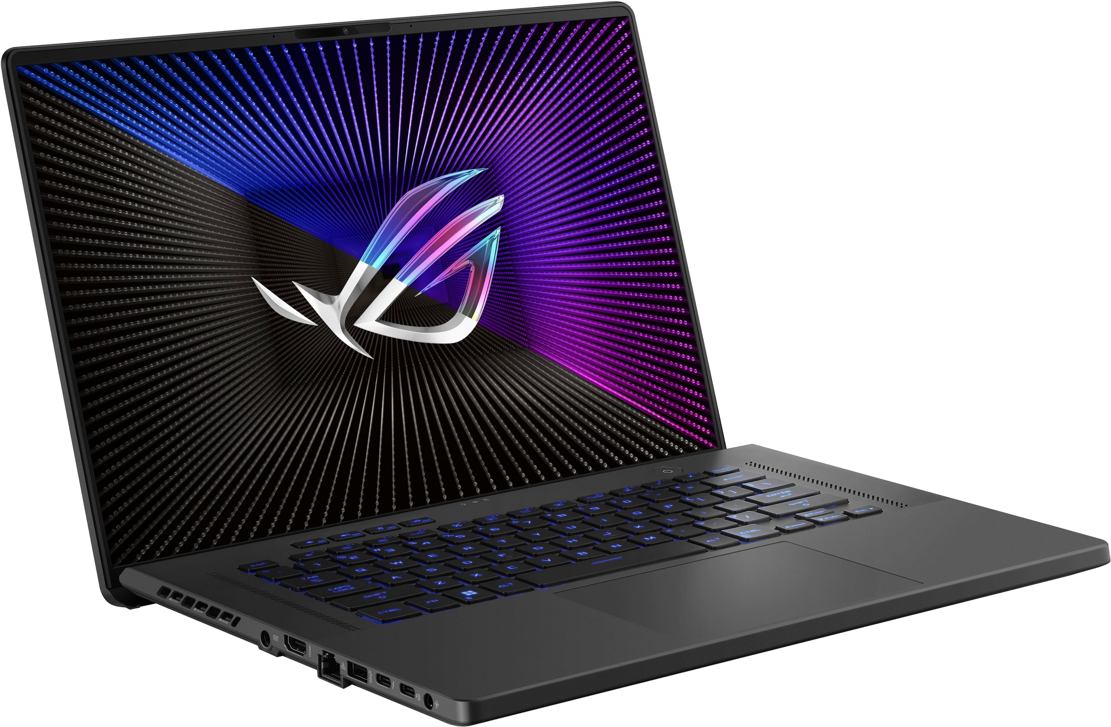 Angle. ASUS - ROG Zephyrus G16 16" 165Hz Gaming Laptop FHD-Intel 13th Gen Core i7 with 16GB Memory-NVIDIA GeForce RTX 4070-512GB SSD - Eclipse Gray.