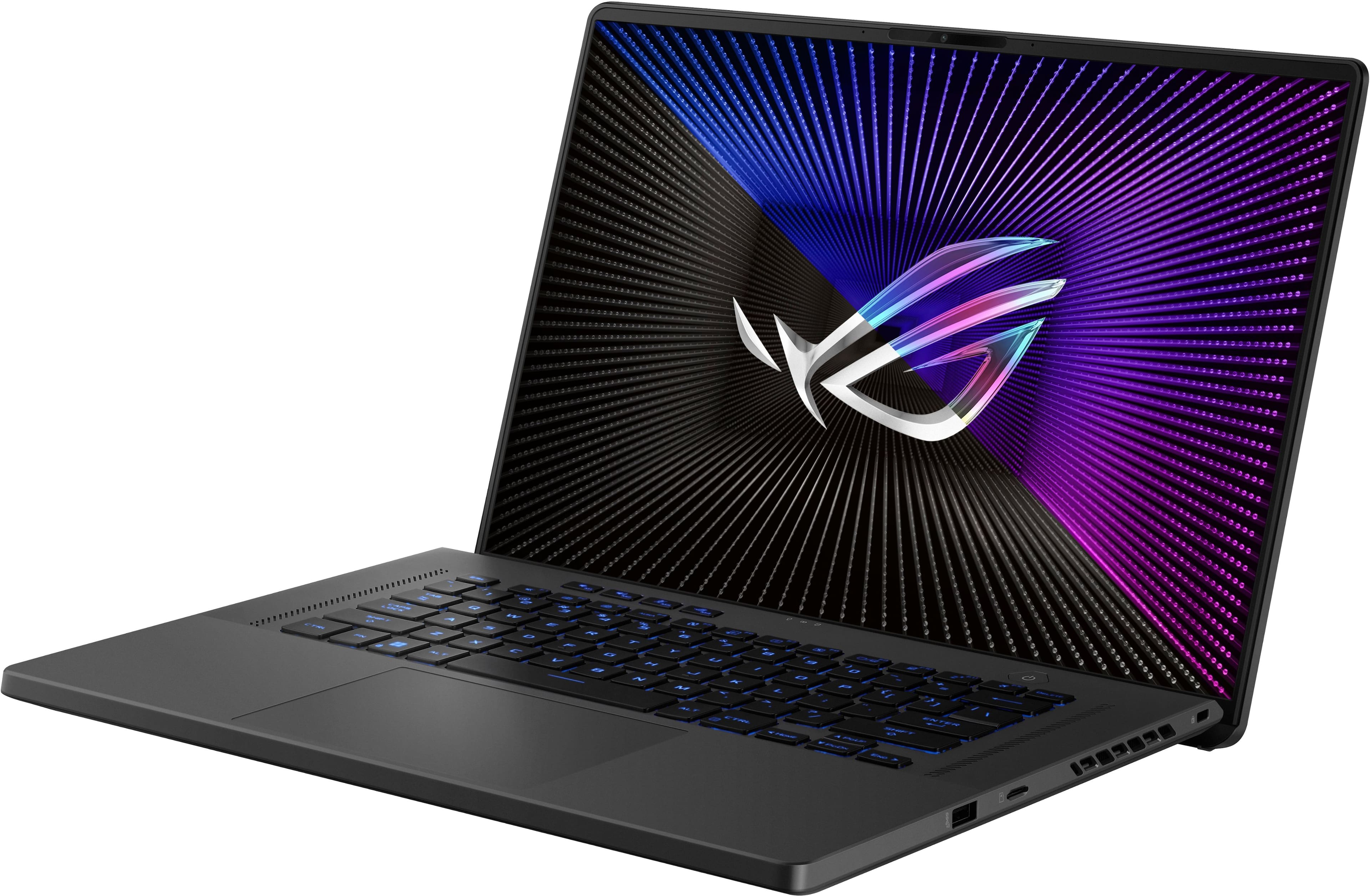 Left. ASUS - ROG Zephyrus G16 16" 165Hz Gaming Laptop FHD-Intel 13th Gen Core i7 with 16GB Memory-NVIDIA GeForce RTX 4070-512GB SSD - Eclipse Gray.