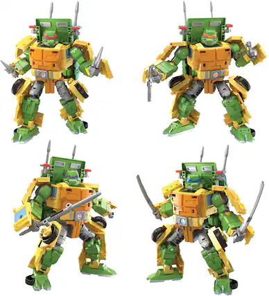 Front. Transformers - Collaborative Teenage Mutant Ninja Turtles x Transformers Party Wallop.