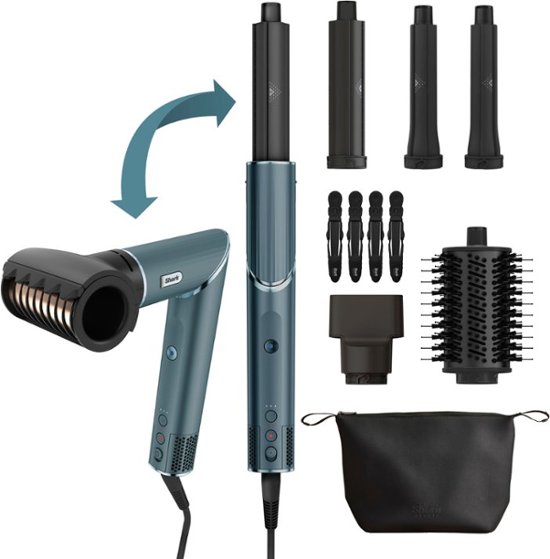Front. Shark - FlexStyle Air Styling & Drying System, Powerful Hair Blow Dryer and Multi-Styler - Teal Limited Edition.