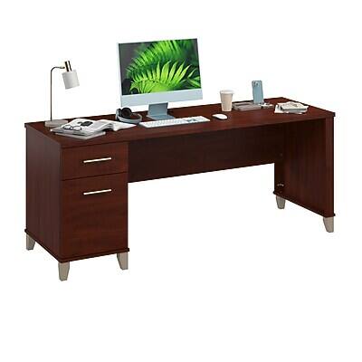 Alt View 1. Bush Home - 72W Office Desk with Drawers(WC81772) - Ash Gray.