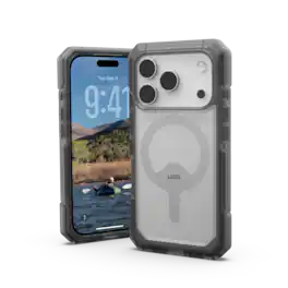 UAG - Trooper Series case with MagSafe for Apple iPhone 18 Pro/iPhone 17 Pro - Clear/Ash