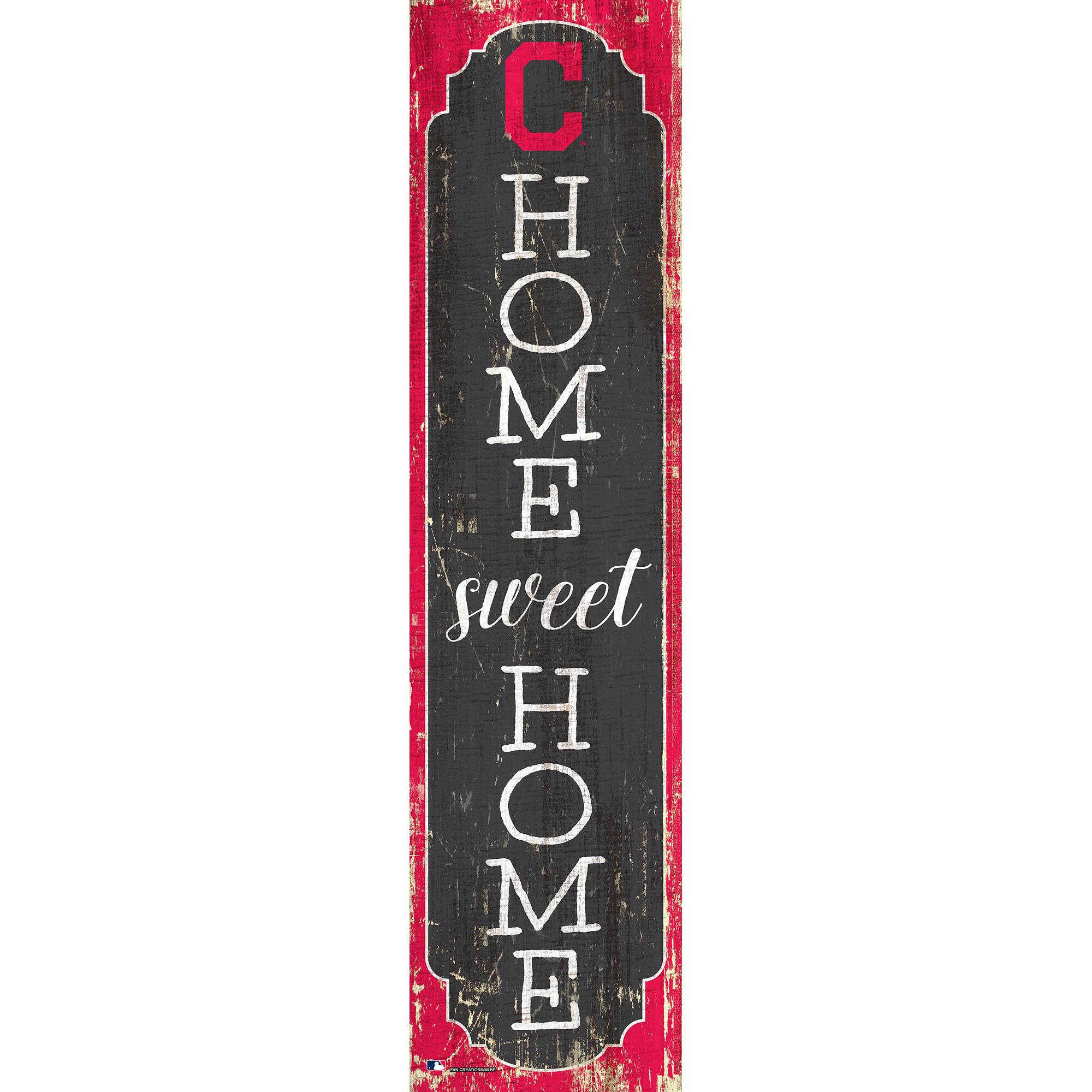 Cleveland Indians 24" Home Sweet Home Leaner Sign