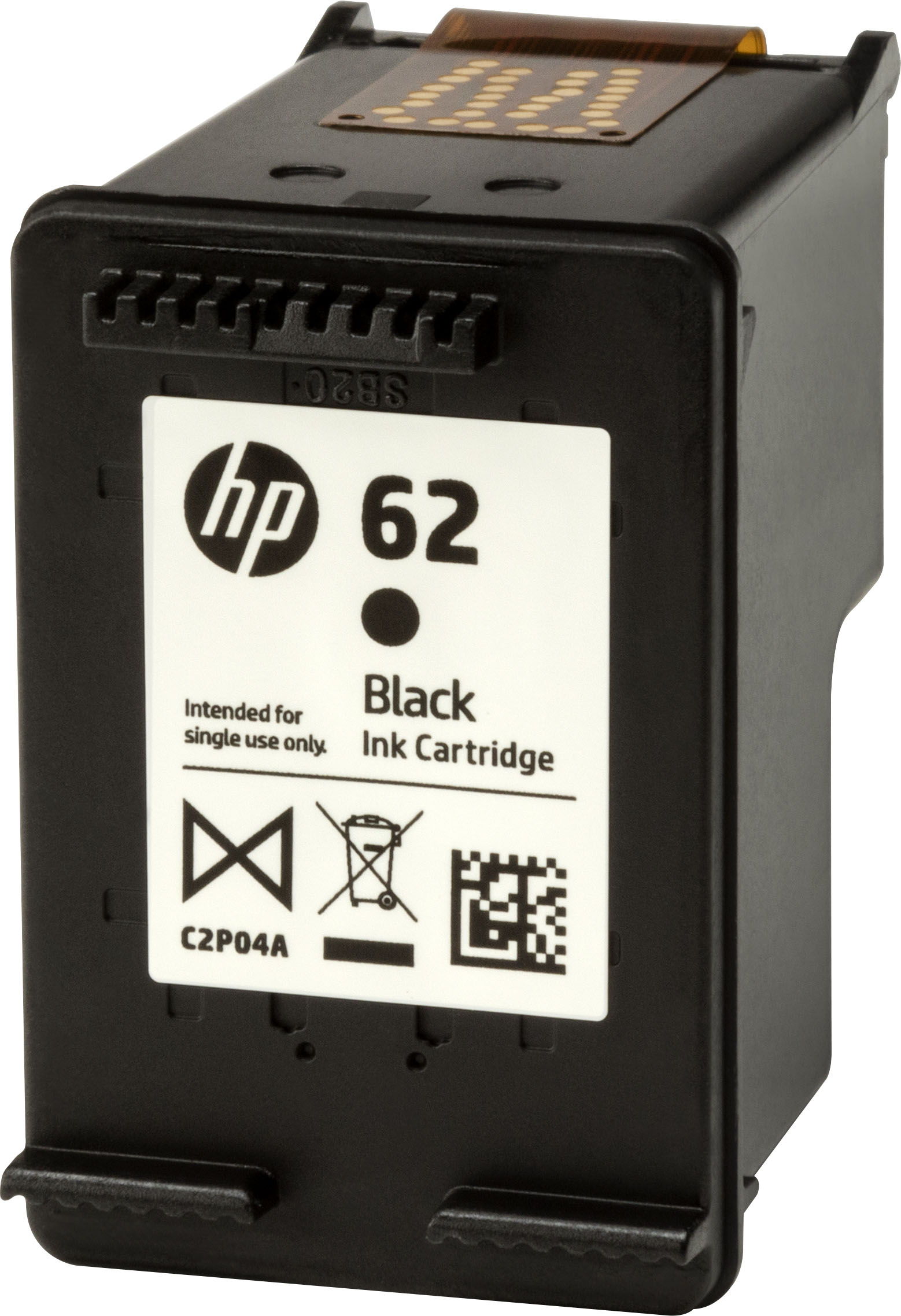gemiddelde Veel gevaarlijke situaties ondersteboven HP 62 Standard Capacity Ink Cartridge Black C2P04AN#140 - Best Buy