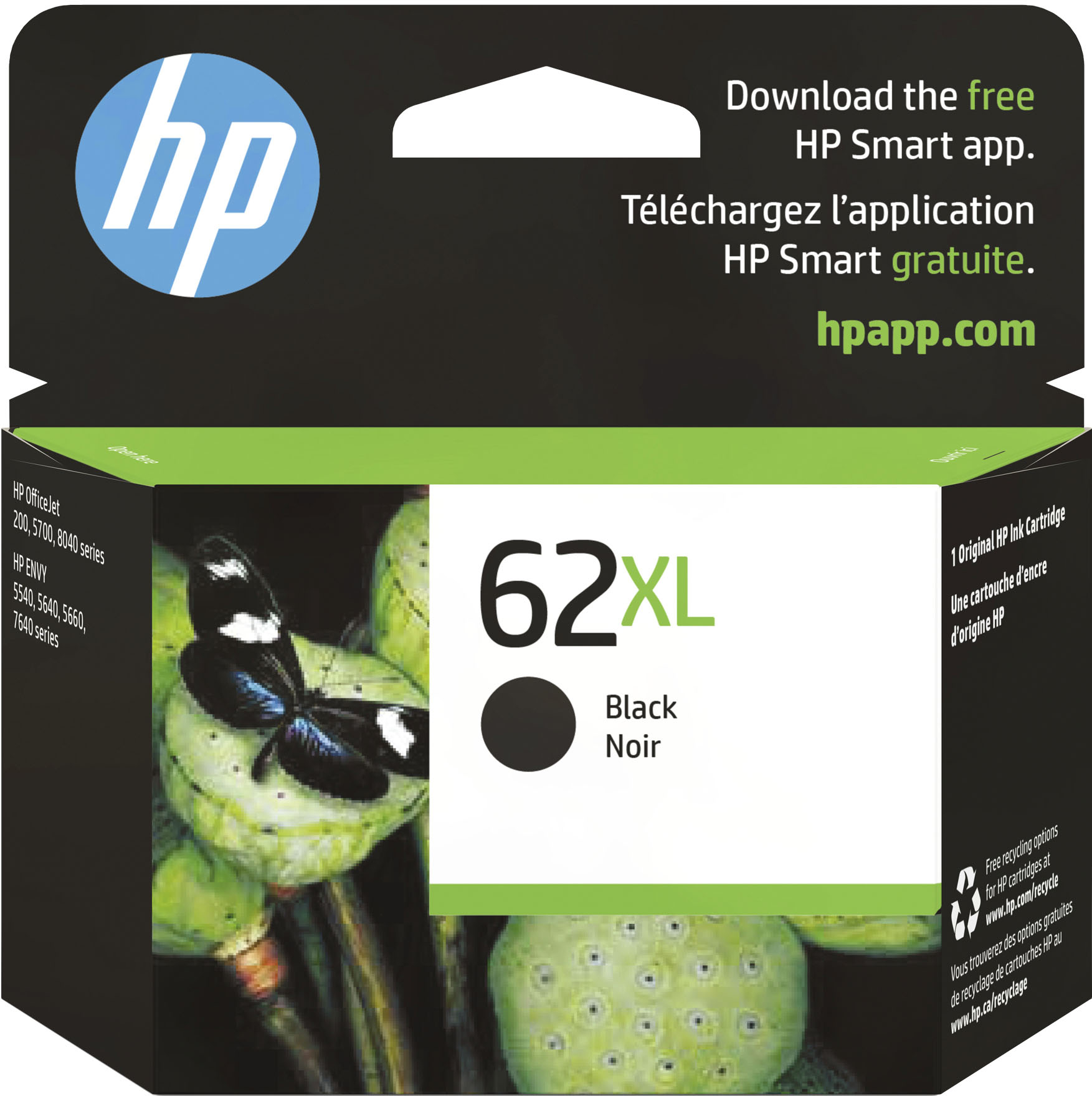 punt blad leiderschap HP 62XL High-Yield Ink Cartridge Black C2P05AN#140 - Best Buy