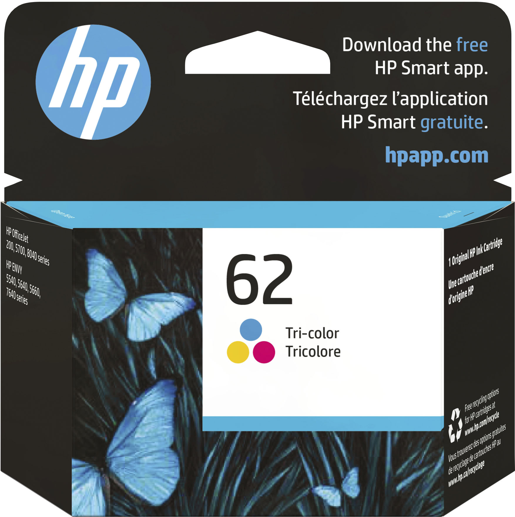 HP 62 - HP C2P06AE - Tricolor - Cartouche HP - pas cher