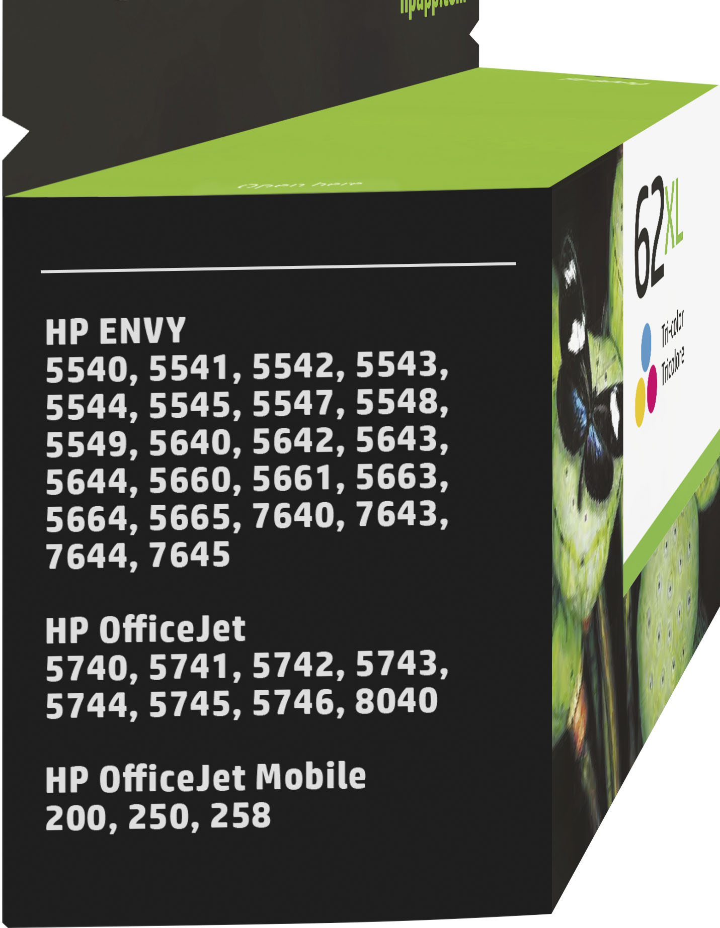 Original HP 62XL Black & Colour Ink Cartridge For HP ENVY 5640 Printer
