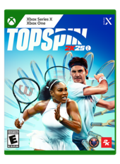 Topspin 250 is a video game for the Xbox Series X and Xbox One gaming consoles. The game features a man and a woman playing tennis, and it is rated E for Everyone by the ESRB.