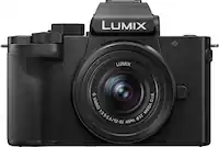 Panasonic - LUMIX G100D Mirrorless Camera for Photo, 4K Video and Vlogging, 12-32mm Lens - Black - Front_Zoom