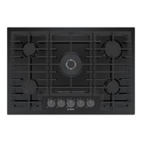 Bosch - 800 Series 30" Built-In Gas Cooktop with 4 burners with FlameSelect - Black Stainless Steel - Front_Zoom