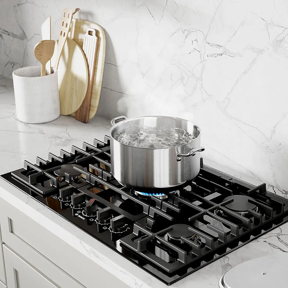 Bosch 800 Series 30" Built In Gas Cooktop with 4 burners with