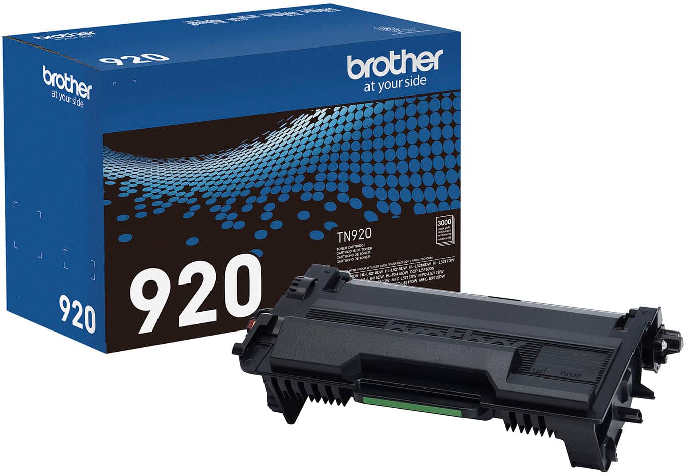 Front. Brother - TN920 Standard-Yield Toner Cartridge - Black.
