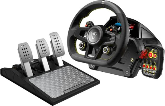 Turtle Beach VelocityOne Race Wheel & Pedal System for Xbox Series XS,  Windows PCs – Force Feedback, & Three Pedals Black TBS-0726-05 - Best Buy