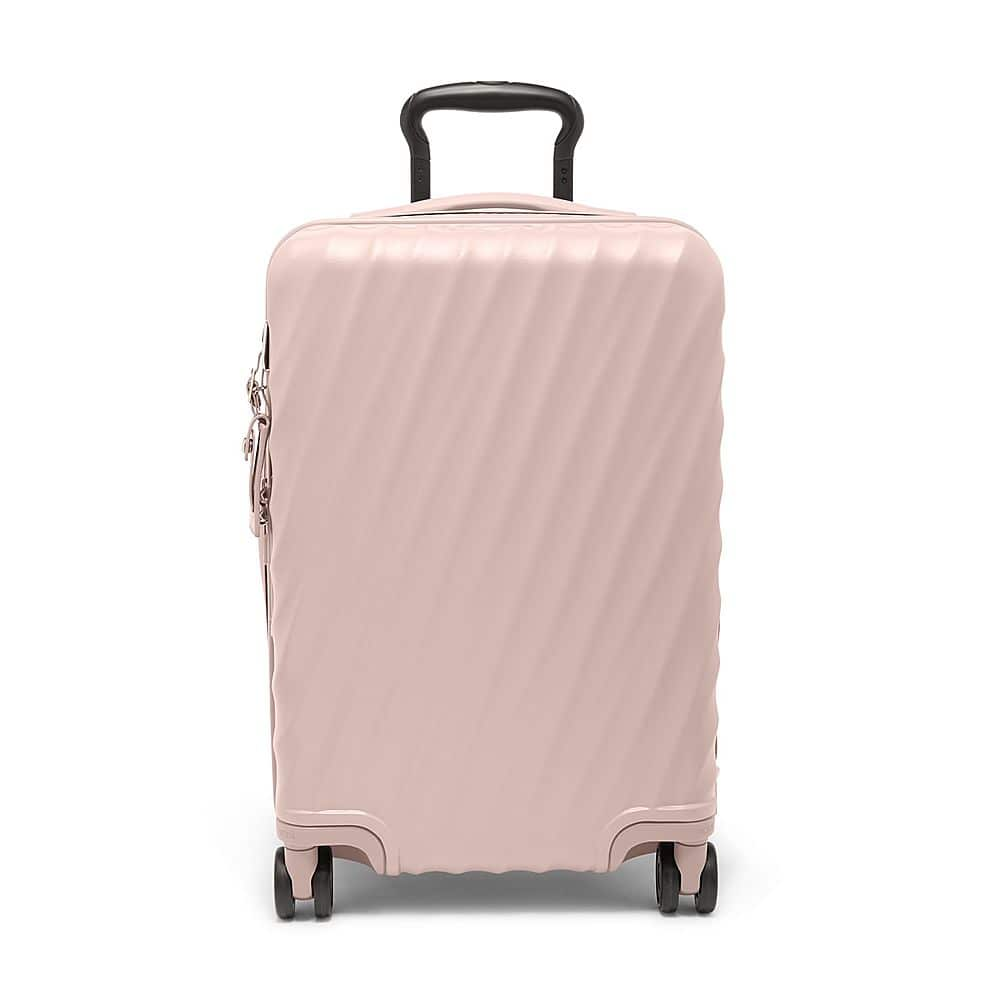 Angle View: TUMI - 19 Degree International 23" Expandable Spinner Carry-On Suitcase - Mauve Texture