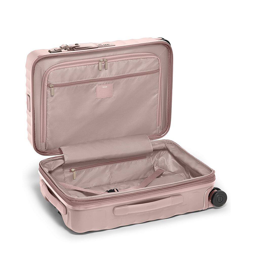 Left View: TUMI - 19 Degree International 23" Expandable Spinner Carry-On Suitcase - Mauve Texture