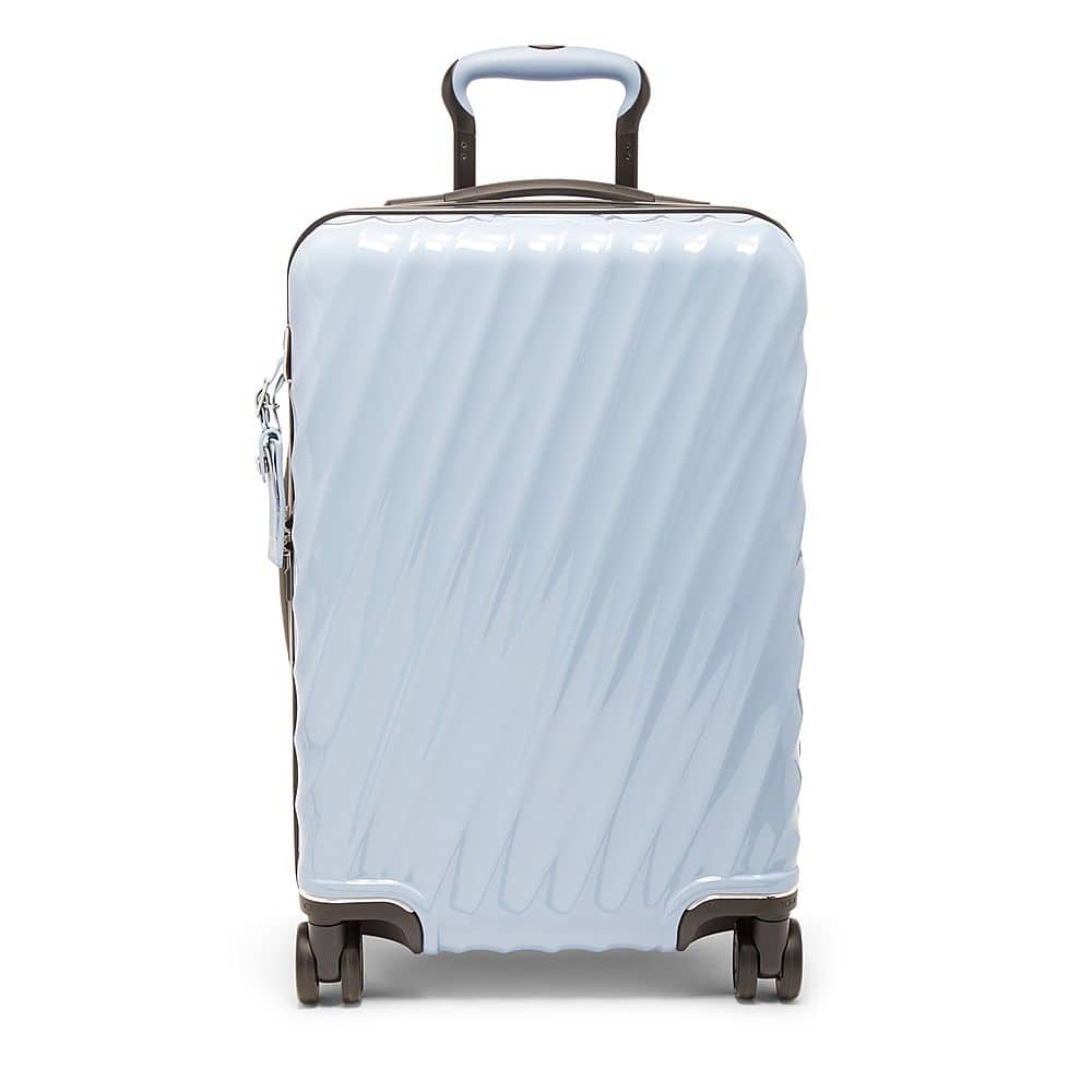 Angle View: TUMI - 19 Degree International 23" Expandable Spinner Carry-On Suitcase - Halogen Blue