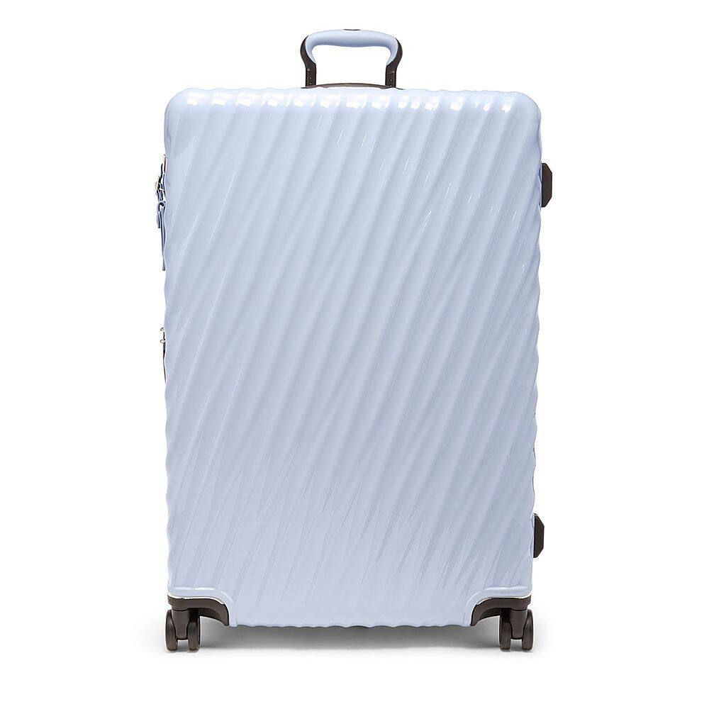 Angle View: TUMI - 19 Degree Extended Trip 32" Expandable 4 Wheeled Spinner Suitcase - Halogen Blue