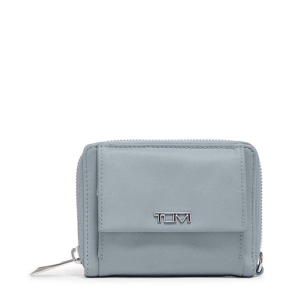 TUMI Voyageur Tri Fold Zip Around Wallet Halogen Blue 146614-A311 ...