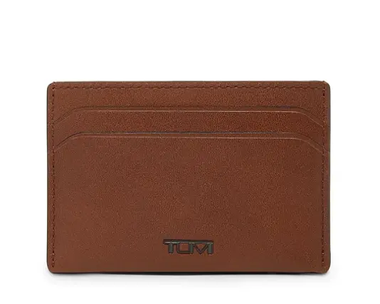 Front. TUMI - Nassau Slim Card Case - Cognac.