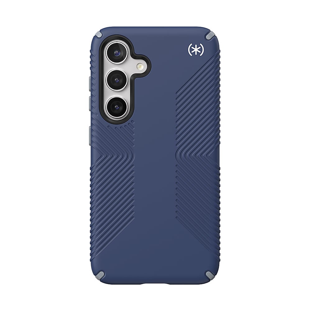 Front. Speck - Presidio2 Grip Case for Samsung Galaxy S24 - Coastal Blue.