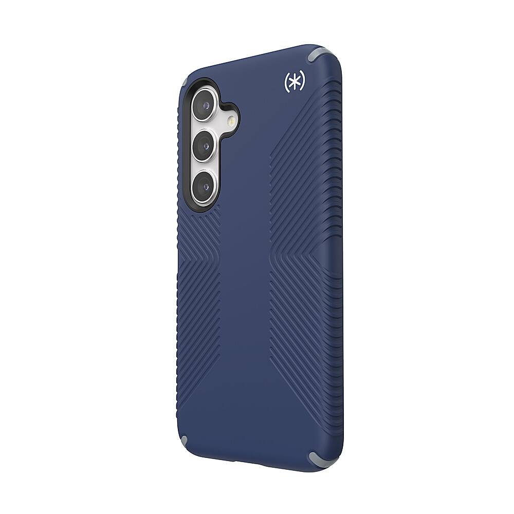 Left. Speck - Presidio2 Grip Case for Samsung Galaxy S24 - Coastal Blue.