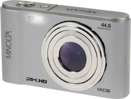 Minolta - MND20 44.0 Megapixel 2.7K Video  Digital Camera - Silver - Front_Zoom