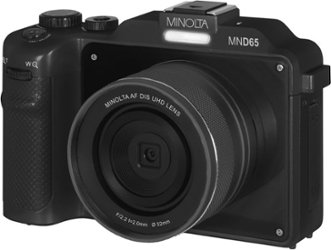 Minolta - MND65 56.0 Megapixel 4K Video Digital Camera - Black - Front_Zoom